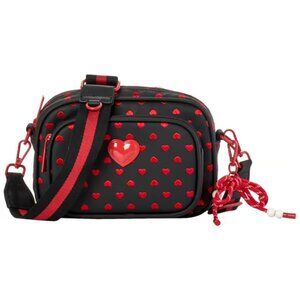 Luv Betsey by Betsey Johnson Black and Red Heart Crossbody